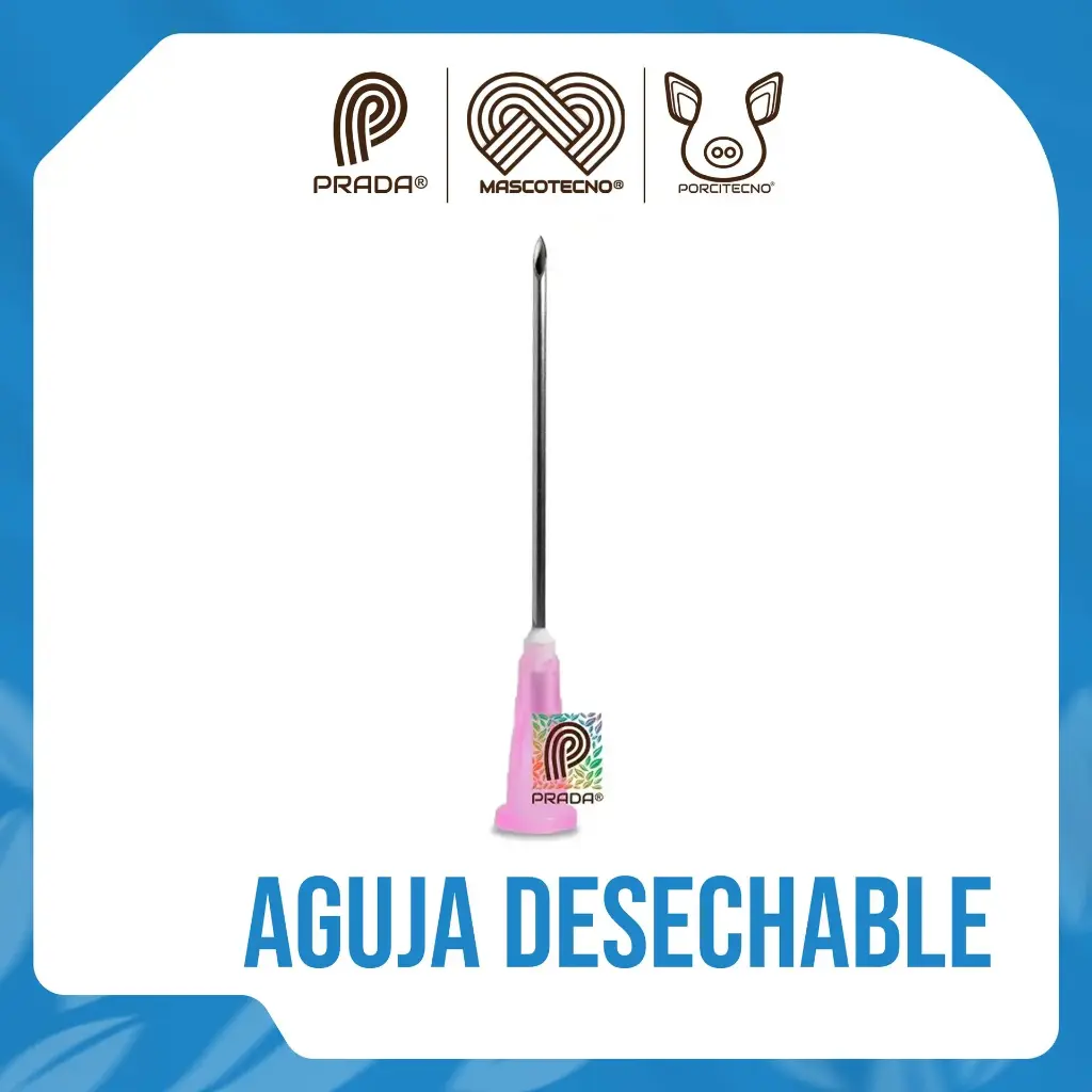 AGUJA DESECHABLE  18 GR X 1 ½"