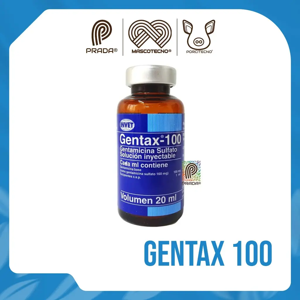 GENTAX 100 INY X 20 ML