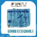 GORRO DESECHABLE ORUGA AZUL X 100 UND