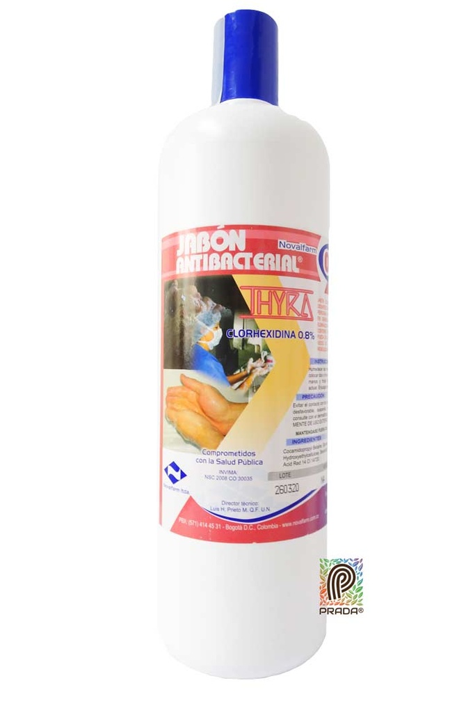 JABON ANTIBACTERIAL 080 FRASCO X 1 LITRO