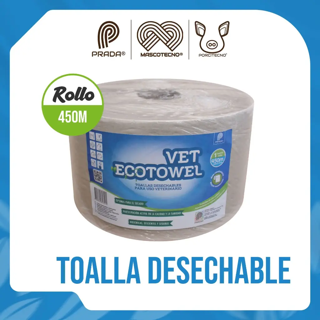 TOALLA VETERINARIA DESECHABLE VET ECOTOWEL 450 M  [07747] {M}
