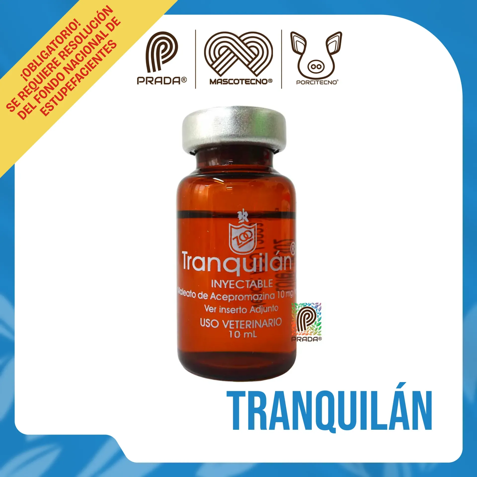 [7-0104-1011] TRANQUILAN INY X 10 ML