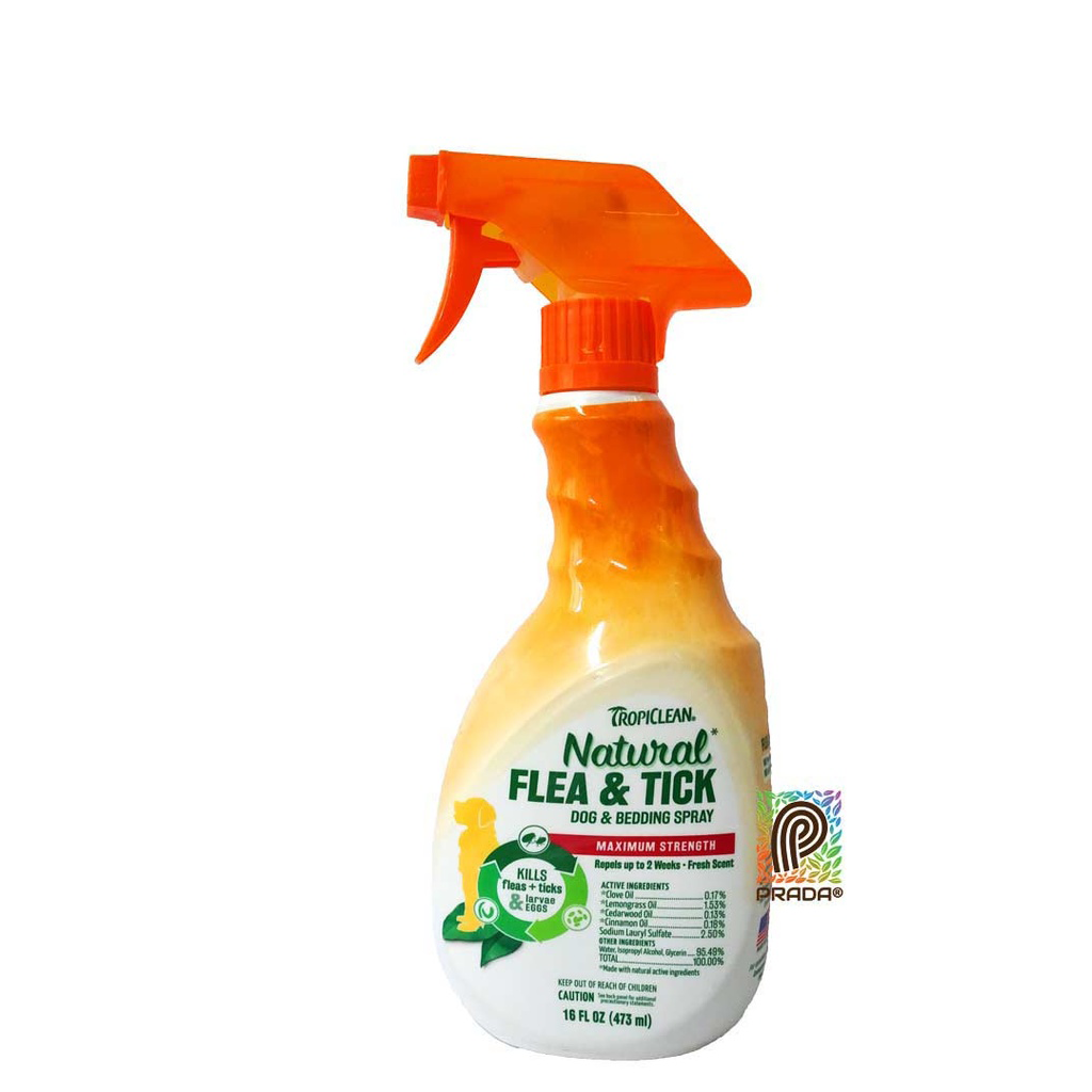 TROPICLEAN PULGAS Y GARRAPATAS MASCOTAS SPRAY 16 OZ