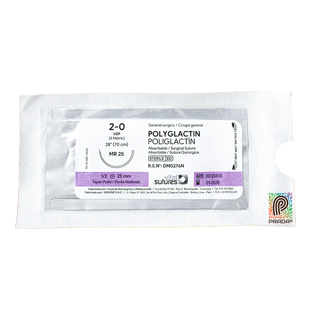 ACIDO POLIGLICOLICO 2-0 70CM CR 37