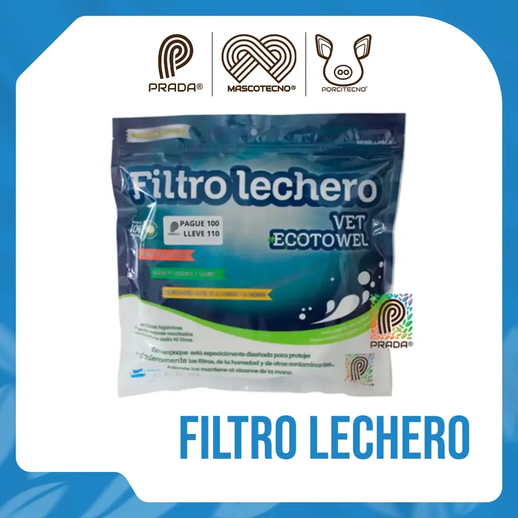 FILTRO LECHERO VET ECOTOWEL X 100 UNID [07918]