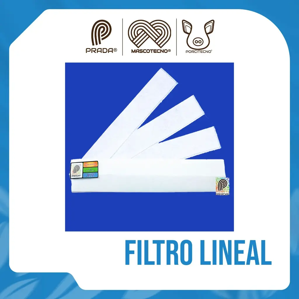 Filtro lineal 2 pulgadas x 100 unidades