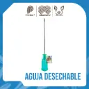 AGUJA DESECHABLE  21G x 1 ½" {M}