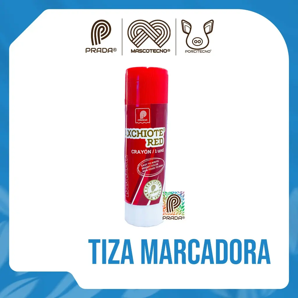 TIZA MARCADORA AXCHIOTE® ROJA (CRAYON) {M}