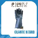 Guante negro industrial calibre 25