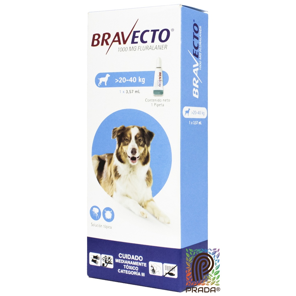 BRAVECTO SPOT ON DOG 100 MG (20 - 40K) PIPETA