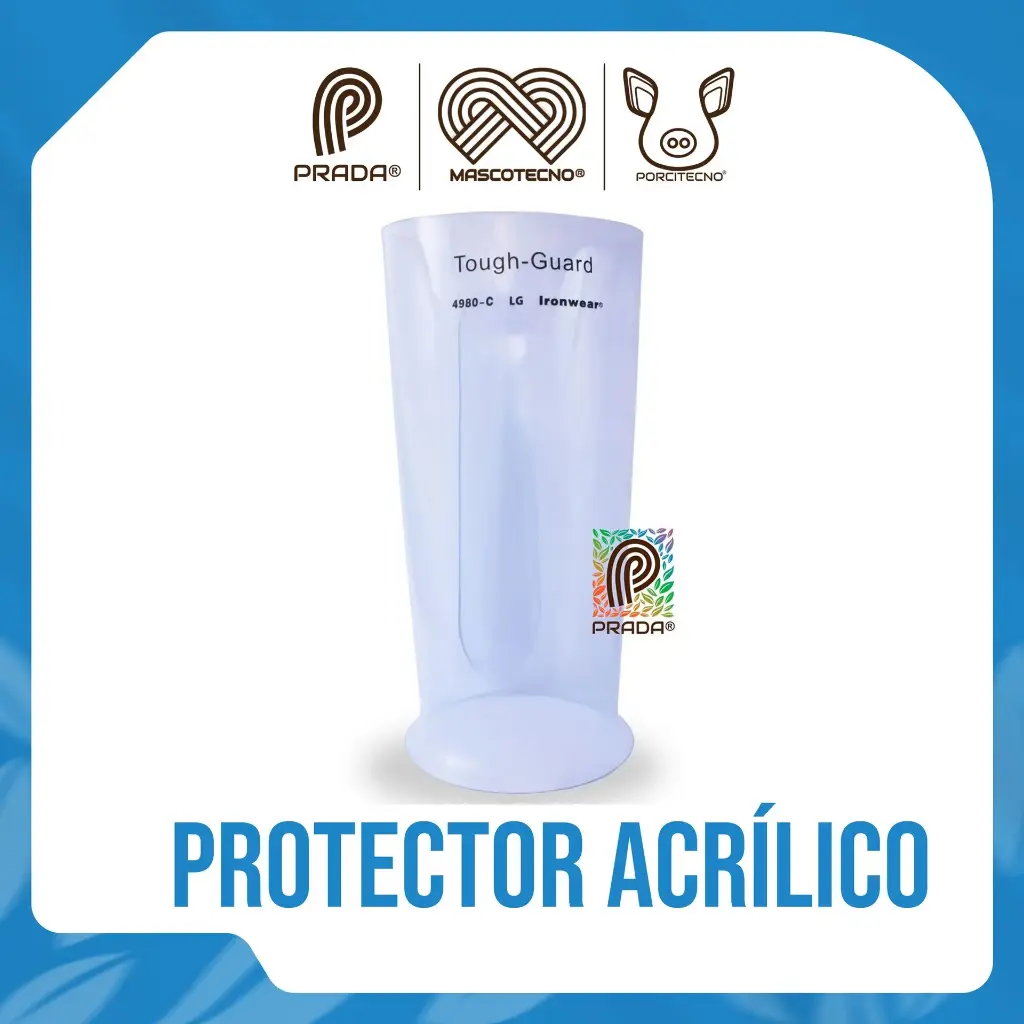 PROTECTOR DE ANTEBRAZO EN ACRILICO SEGURIDAD INDUSTRIAL TALLA L TRANSPARENTE