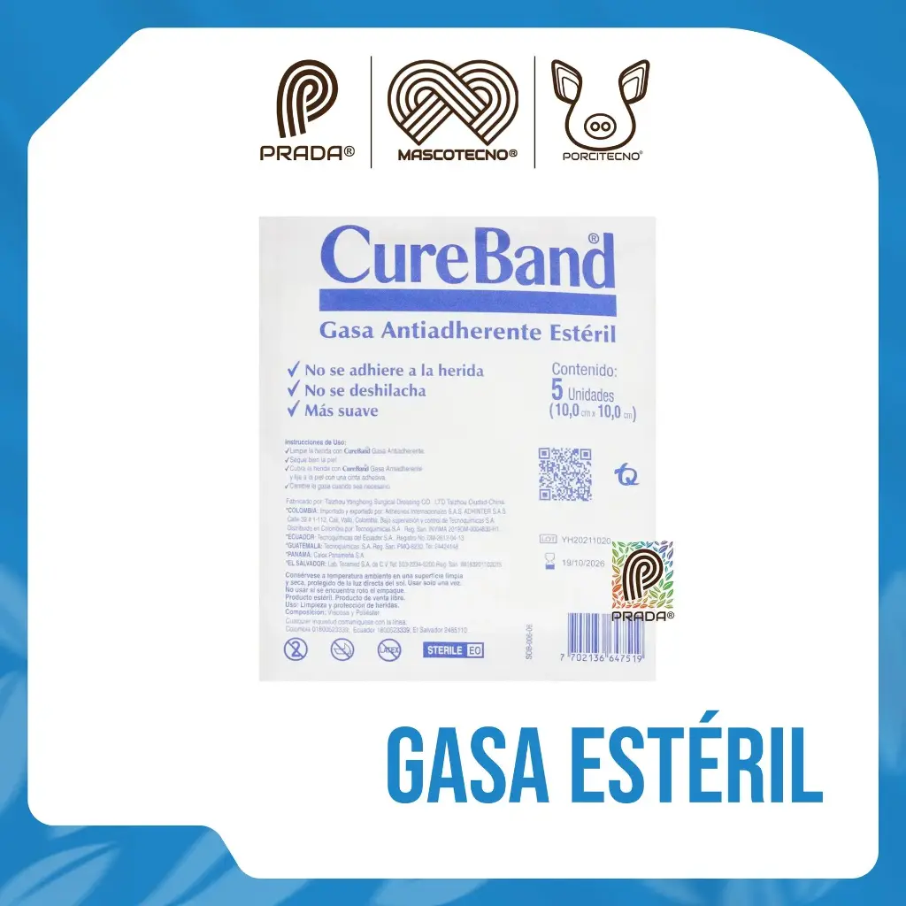 [7-0201-1163] GASA ESTERIL 10 X 10 CM X 5 UND