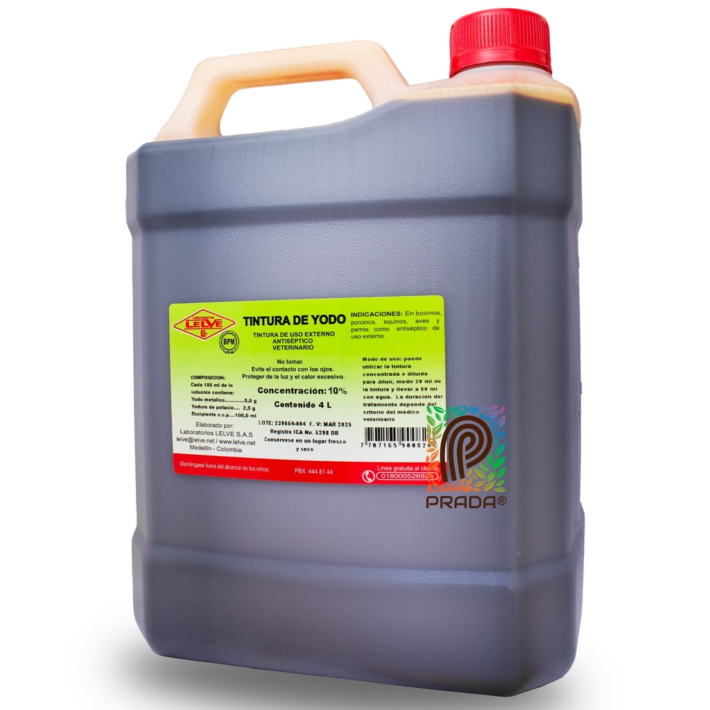 TINTURA DE YODO 5% X 4 LT (copia)