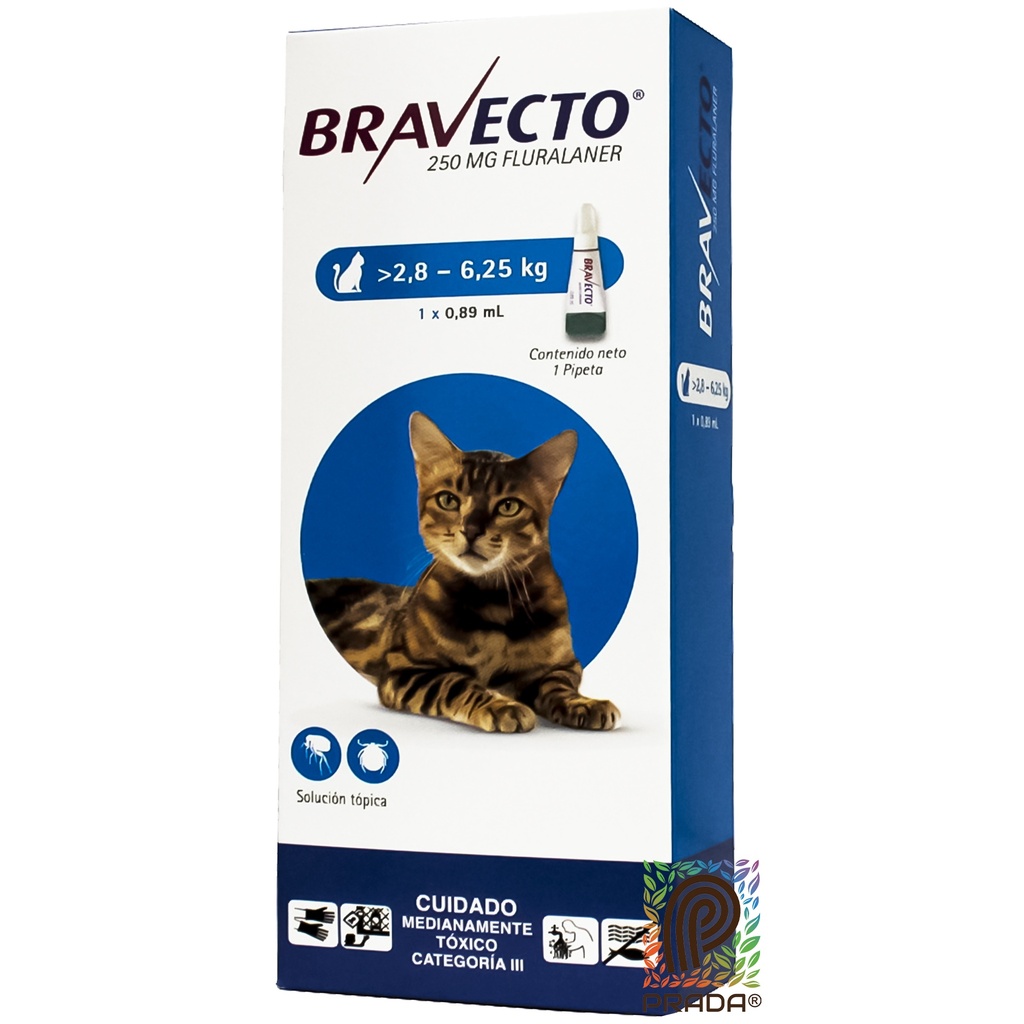 BRAVECTO PIPETA CAT (1.2 - 2.8 KG) (VERDE) (copia)
