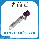 TUBO PARA RECOLECCION DE SANGRE TAPA LILA 1.0 ML (UNIDAD)