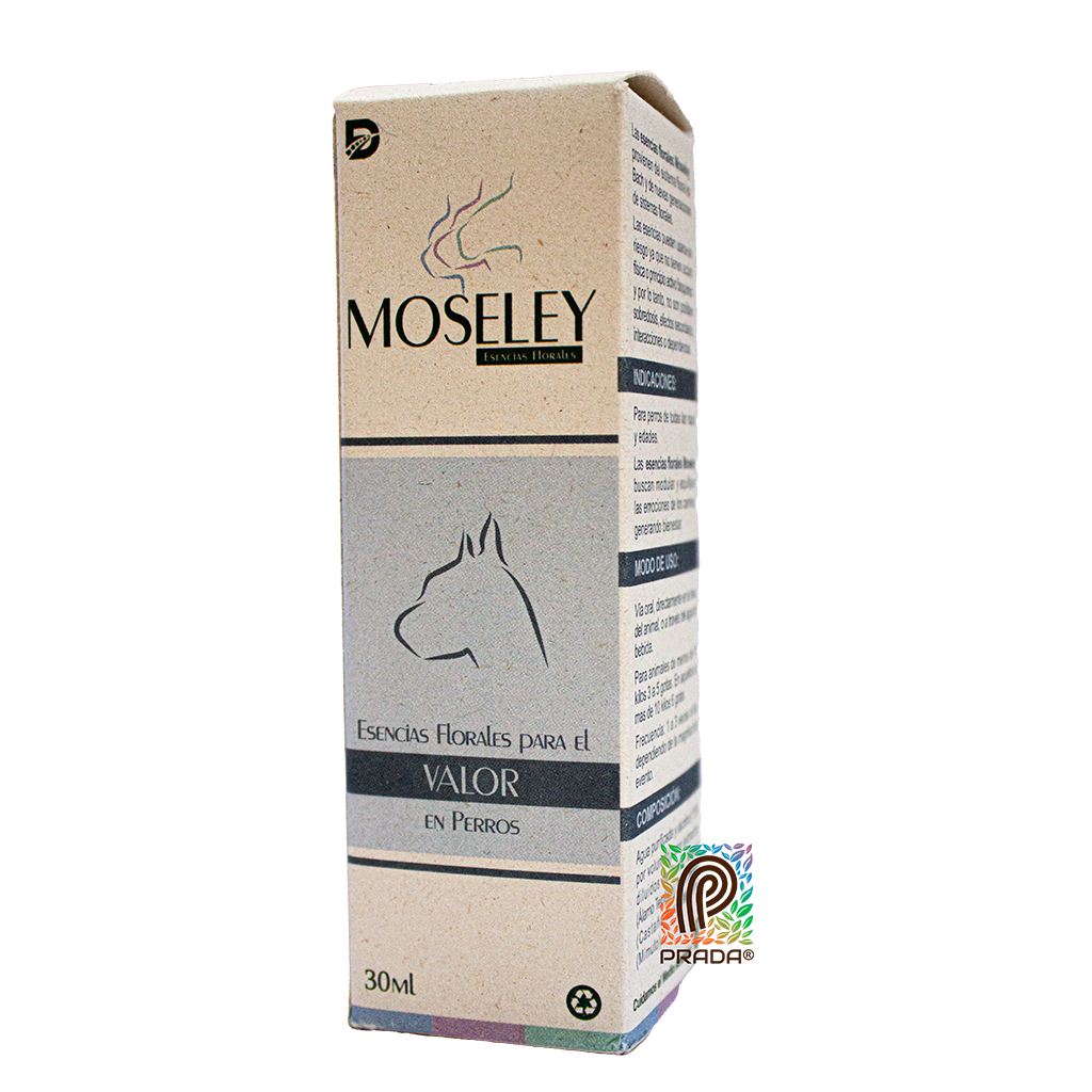 Esencia Floral MOSELEY VALOR CANINOS x 30 ML