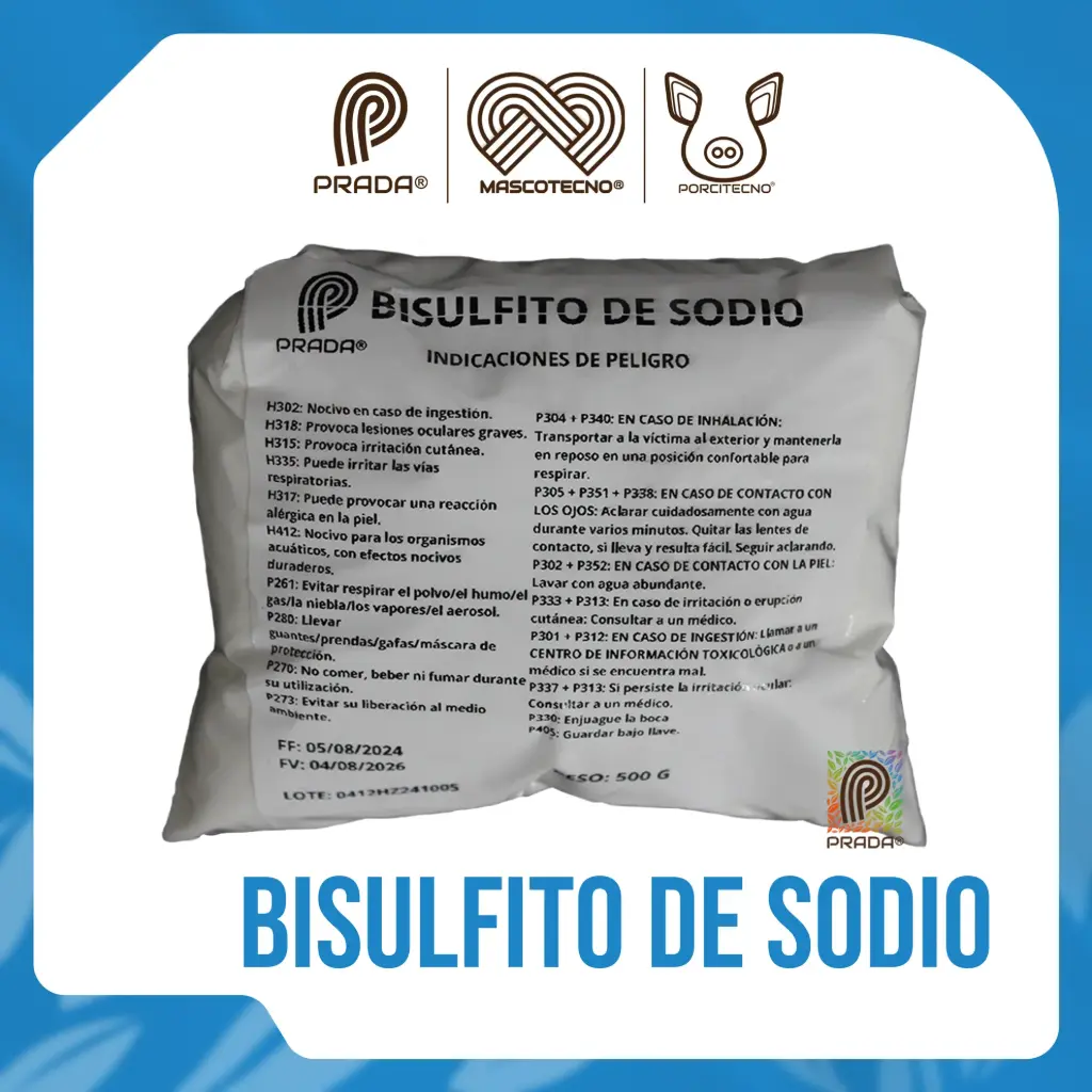 BISULFITO DE SODIO X 500 GR