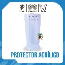 PROTECTOR DE ANTEBRAZO EN ACRILICO SEGURIDAD INDUSTRIAL TALLA XL COLOR TRANSPARENTE