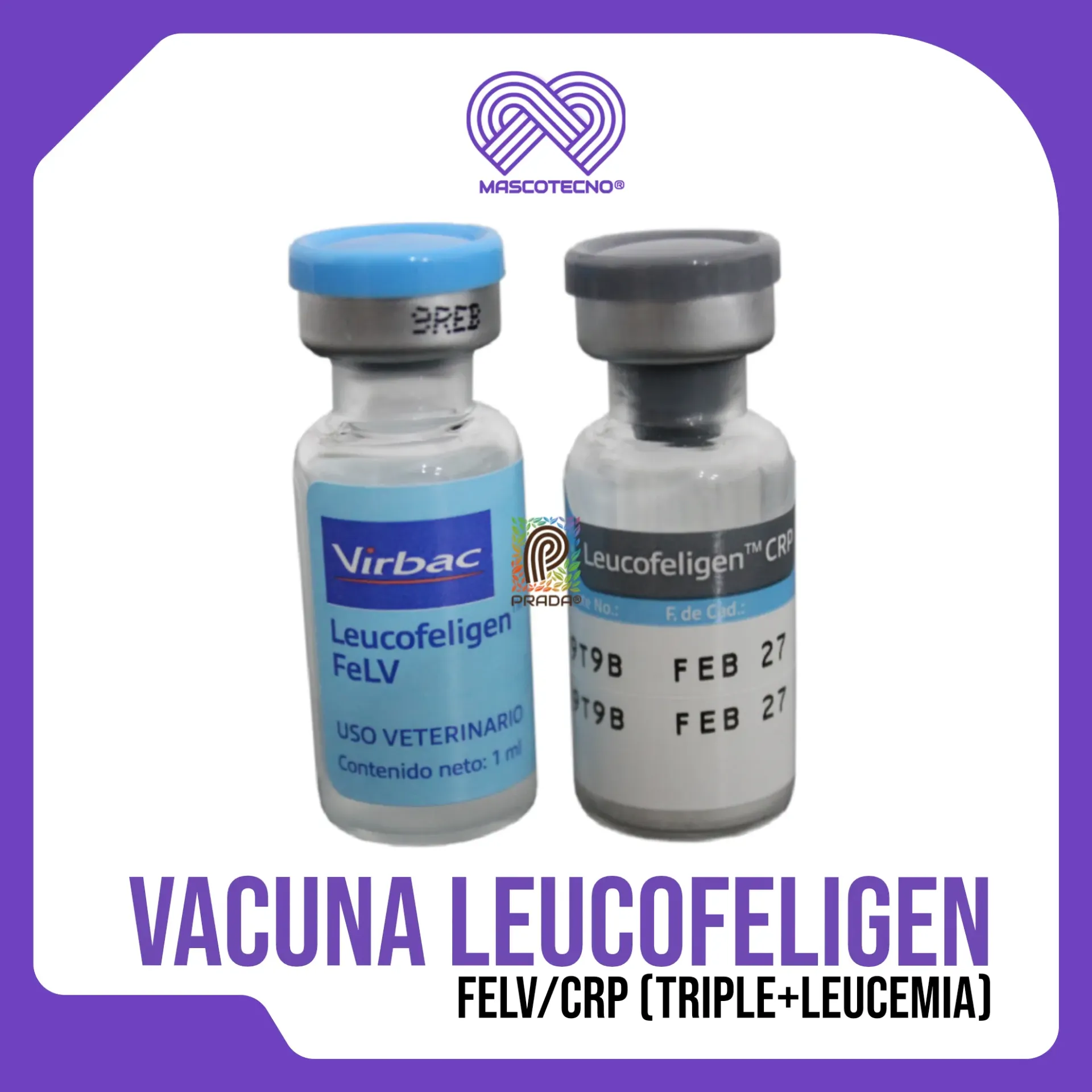 [1-0101-1035] VACUNA LEUCOFELIGEN FELV/CRP (TRIPLE+LEUCEMIA)