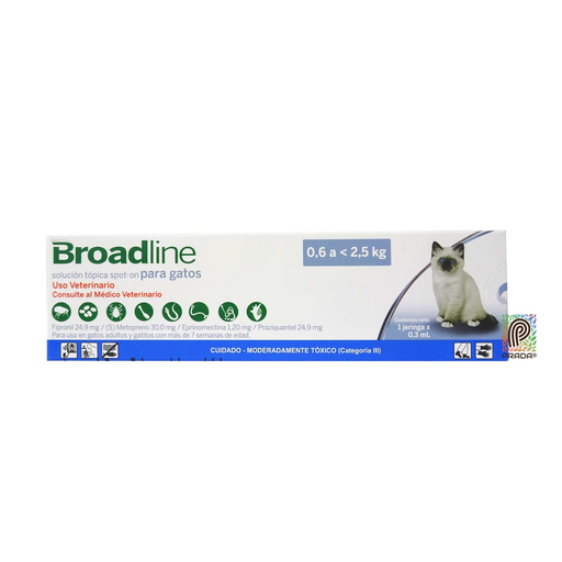[7-0302-0245] BROADLINE CAT SMALL TOPICO 0.6 A 2.5KG