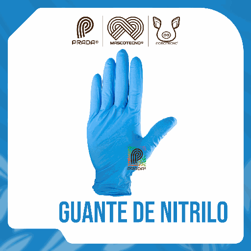[7-1401-0605] GUANTE NITRILO NDEX CAJA X 100 UND TALLA L