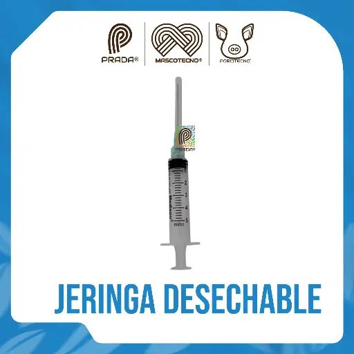[7-1401-0644] JERINGA DESECHABLE X 5 ML CON AGUJA 20G*1 1/2"