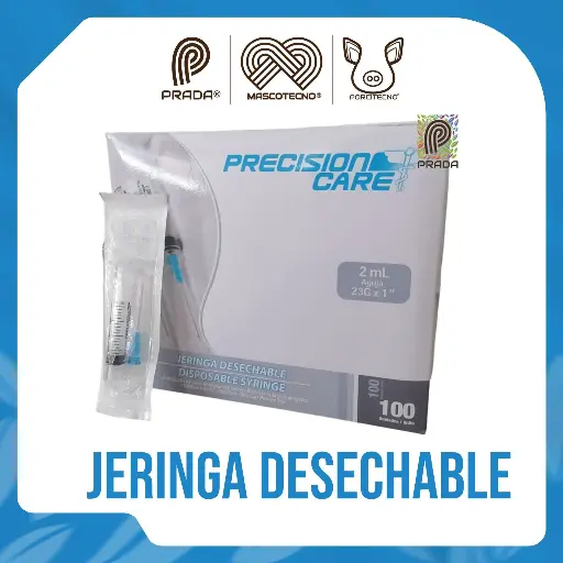 [7-1401-1140] JERINGA DESECHABLE X 2 ML CON AGUJA 23G x 1"