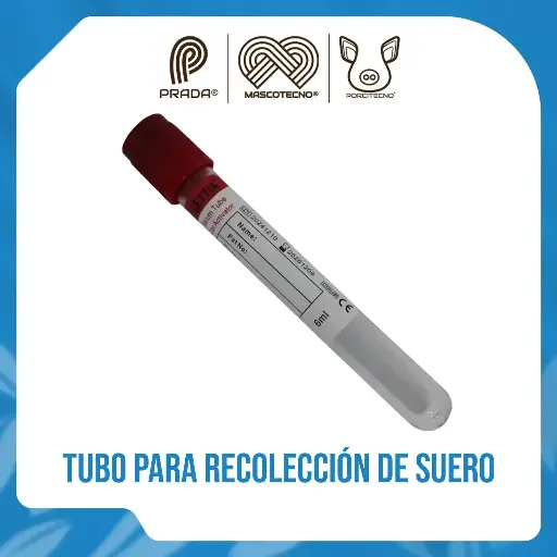 [4-0030-1066] TUBO PARA RECOLECCION DE SUERO TAPA ROJA 6.0 ML (UNIDAD)