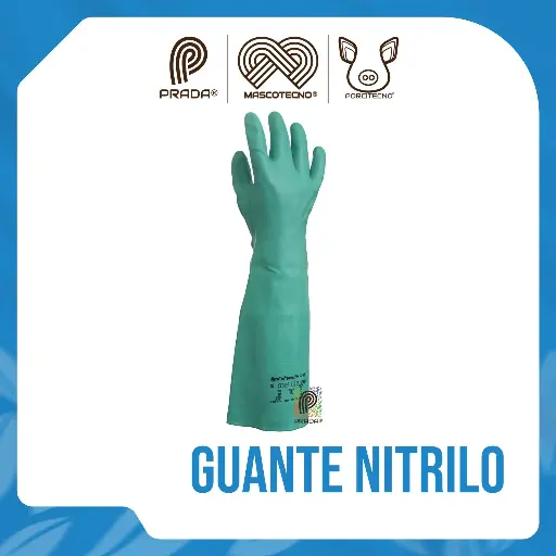 [7-1401-0603] Guante Nitrilo 18" 37.185 No 10 (Largos)