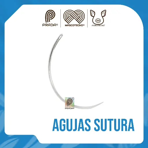 [4-0000-1270] AGUJAS SUTURA CURVA MEDIANA X 12 UND