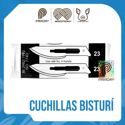 [7-1002-0123] CUCHILLAS PARA BISTURI No 23 PARAMOUNT