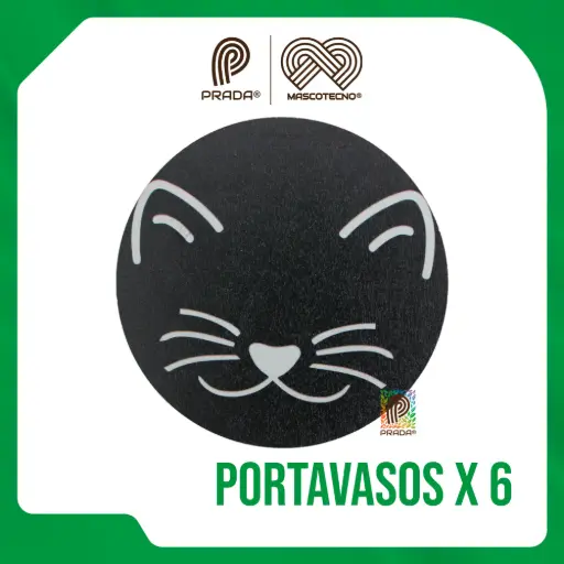 [0-0000-0012] PORTAVASOS MADERA MASCOTAS X 6